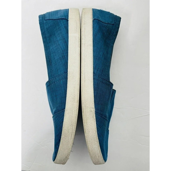 Toms Classic  Alpargata Canvas Flats Sz W11 Womens Blue Slide On Casual Comfort - Picture 8 of 9